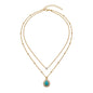 Elegant Double-Strand Tear-Drop Necklace