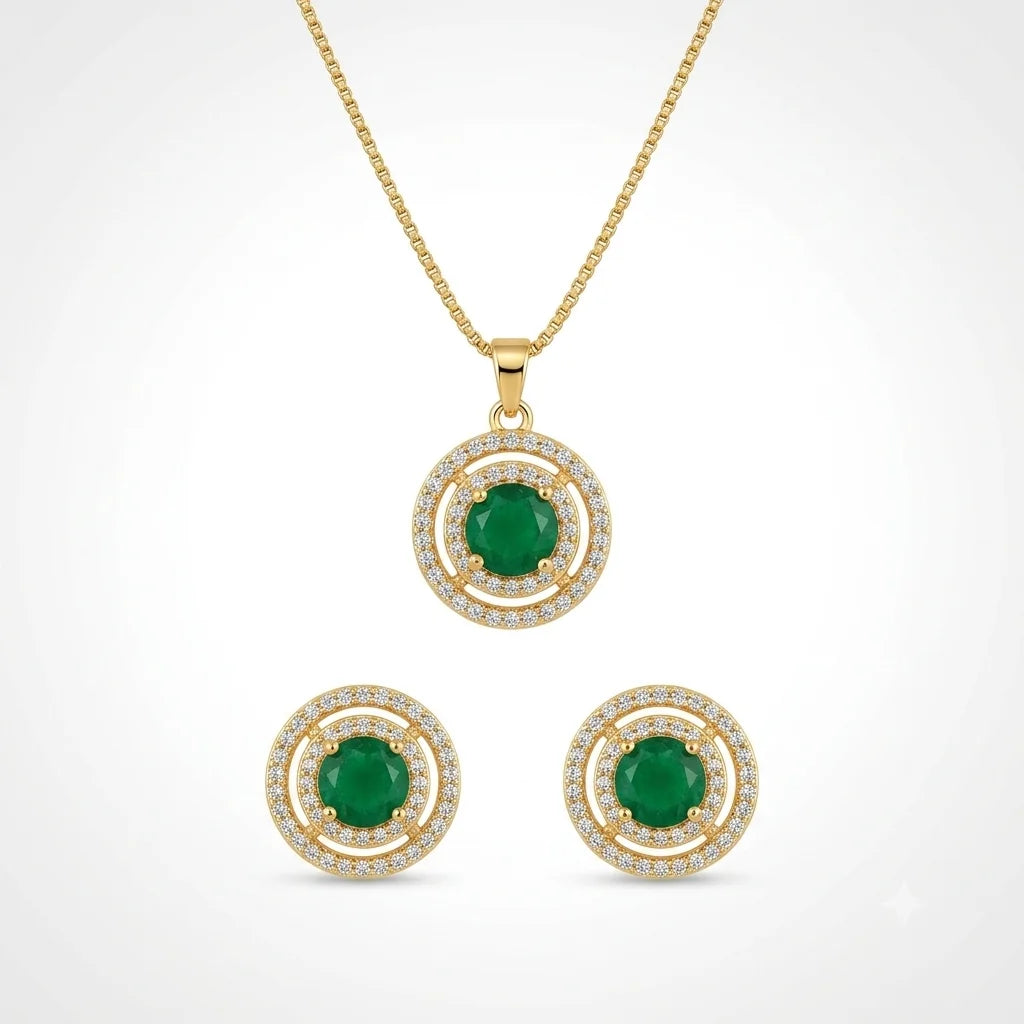 Elegant Green Emerald-Style