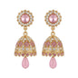 Elegant Pink & Gold Jhumka