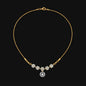 Golden Floral Star Pendant Necklace