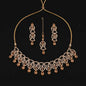 Golden Peach Swirl Bridal Choker Set