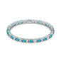 Turquoise and Crystal Tennis Bracelet