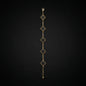 Golden Black Clover Station Bracelet