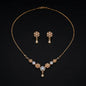 Golden Floral Cluster 2-Piece Jewelry Set